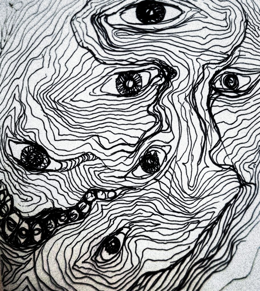 I See, drawing by Nabila Horakhsh